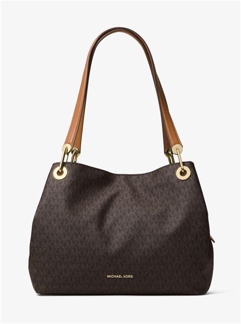 michael kors raven tas|Raven Logo Shoulder Bag .